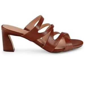 Cole Haan Alyse Women's Slingback Heeled Sandals Casual Mid Heel Brown Size 10B